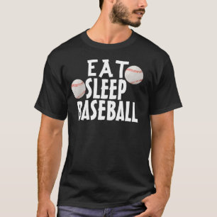 Lustige Baseball-T - Shirts, essen Schlaf T-Shirt