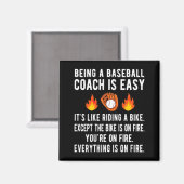 Lustige Baseball-Trainer-Geschenke Baseball-Traini Magnet (Vorderseite/Rückseite)