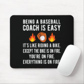 Lustige Baseball-Trainer-Geschenke Baseball-Traini Mousepad (Mit Mouse)