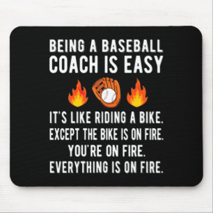 Lustige Baseball-Trainer-Geschenke Baseball-Traini Mousepad