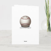 lustige Baseballkarte Feiertagskarte (Rückseite)