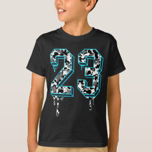 Lustige Basketball-Outfits Camo Gamma Passende 23 T-Shirt