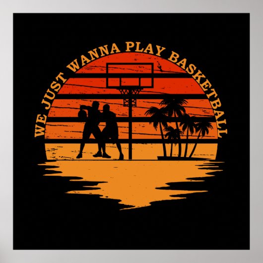 lustige Basketball-Redewendungen Poster (Vorne)