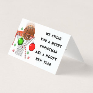 Lustige Basketball-Weihnachtskarten