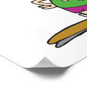 lustige Basketballfigur Poster (Ecke)