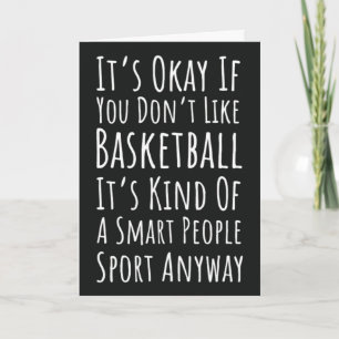 Lustige Basketballkarten Sportteam Spieler Fan Karte