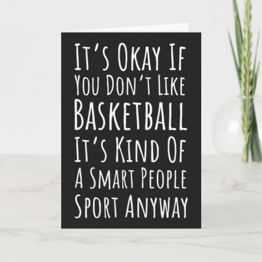 Lustige Basketballkarten Sportteam Spieler Fan Karte (Vorderseite)