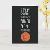 Lustige Basketballkarten Team Humor Sport Karte (Gelbe Blume)