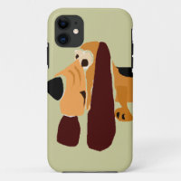 Lustige Basset Hound-Primitiv-Kunst