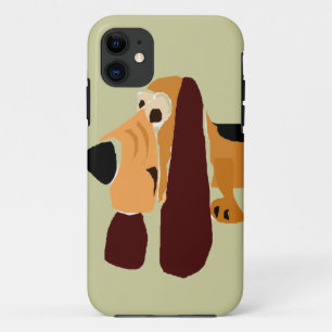 Lustige Basset Hound-Primitiv-Kunst Case-Mate iPhone Hülle