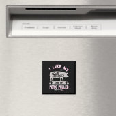 Lustige BBQ-Grill-Zitat-Schwein-Pulled Pork  Magnet (In Situ (Geschirrspüler))