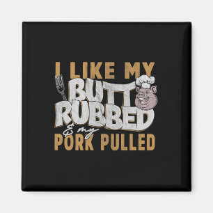Lustige Bbq-Grill-Zitat Schwein Pulled Pork Männer Magnet