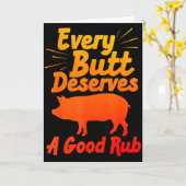 Lustige Bbq-Kunst für Männer Frauen Grillen Fleisc Karte (Gelbe Blume)