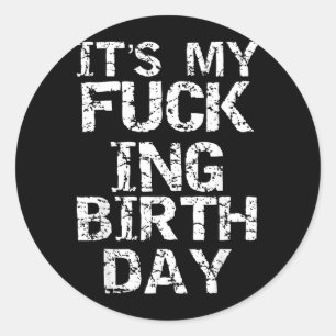 Lustige Bday Igovernment Agency Party Zitat Geburt Runder Aufkleber