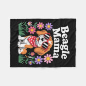Lustige Beagle-Kunst für Frauen Mädchen Mutter Bea Fleecedecke (Vorderseite (Horizontal))