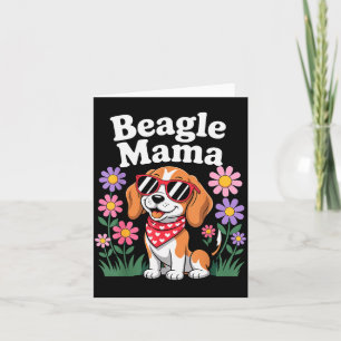 Lustige Beagle-Kunst für Frauen Mädchen Mutter Bea Karte