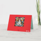 Lustige Beagle-Weihnachtsfeiertage Karte (Rückseite)
