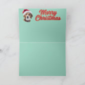 Lustige Beagle-Weihnachtsfeiertage Karte (Innenseite)
