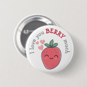 Lustige Beere ich liebe dich Button (Vorne & Hinten)