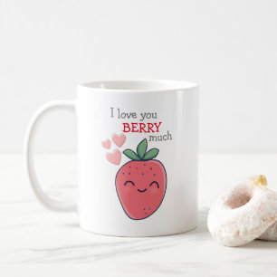 Lustige Beere ich liebe dich Kaffeetasse