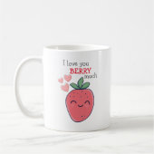 Lustige Beere ich liebe dich Kaffeetasse (Links)