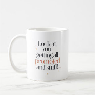 Lustige Beförderungsgratulation für Freund Kaffeetasse
