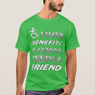 Lustige Behindertenrente Freund Humor Mädchen T-Shirt