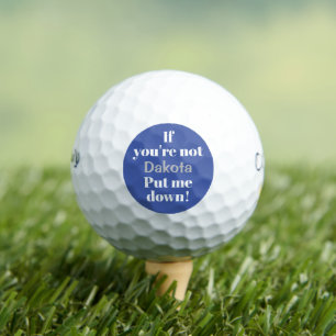 Lustige benutzerdefinierte Aufschrift zum Absetzen Golfball