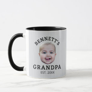 Lustige benutzerdefinierte Baby-Gesicht-Opa-Foto-T Tasse