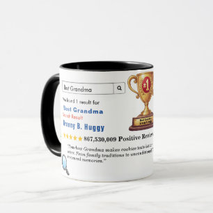 Lustige benutzerdefinierte beste Oma Tasse
