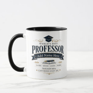Lustige benutzerdefinierte beste Professor Geschen Tasse