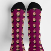 Lustige benutzerdefinierte Gesichtssocken Socken (Oben)
