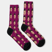 Lustige benutzerdefinierte Gesichtssocken Socken (Rechts)
