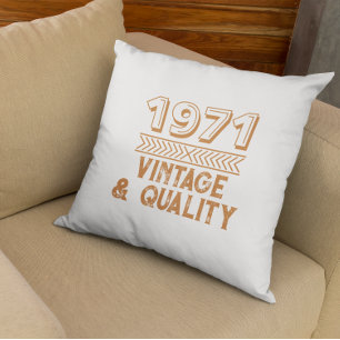 Lustige benutzerdefinierte Jahr Vintage und Qualit Kissen
