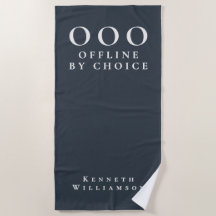 Lustige benutzerdefinierte Navy Blau Weiße OOO Min