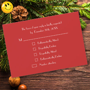 Lustige benutzerdefinierte Weihnachtsfeier-Party-R RSVP Karte