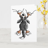 Lustige Bernese Gebirgshundekarte Karte (Gelbe Blume)