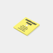 Lustige Beschwerdeformular Post-it Klebezettel (angewinkelt)