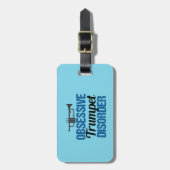 Lustige besessene Trompete-Störung Gepäckanhänger (Vorderseite vertikal)
