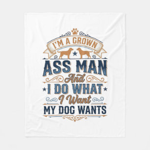 Lustige Besitzerzitat Vintage-Vektordesign_1 Fleecedecke
