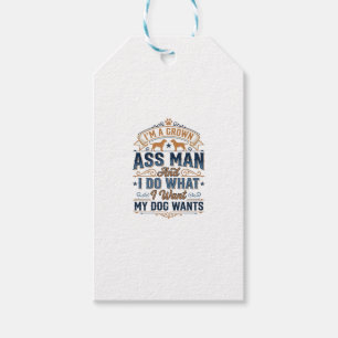 Lustige Besitzerzitat Vintage-Vektordesign_1 Geschenkanhänger