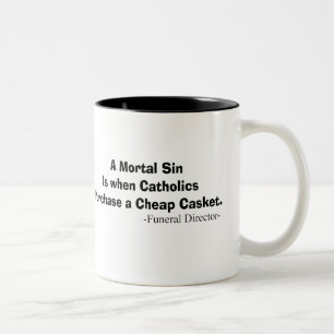 Lustige Bestattungsunternehmer-Geschenke Zweifarbige Tasse