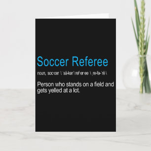 Lustige beste Fußball-Schiedsrichter-Definition Fu Karte
