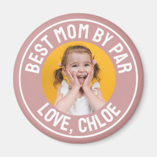 Lustige beste Mutter, Par Foto Dusty Rose Pink Magnet