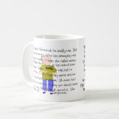 Lustige betonte Apotheker-Geschichten-Kunst Kaffeetasse (Vorderseite Links)