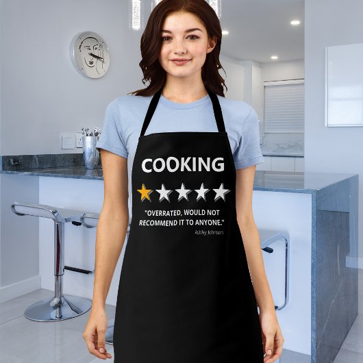 Lustige Bewertung | Kochen nicht zu empfehlen Schürze