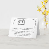 Lustige Bibel-Flusspferd-Gruß-Karte Karte (Gelbe Blume)