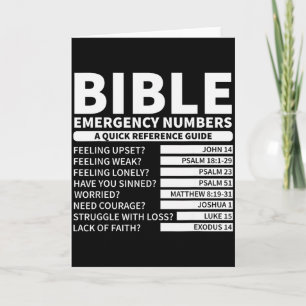 Lustige Bibel Notrufnummern Christlich Karte