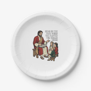 Lustige Bibelgeschichte Vintage-Religionslehrer-Sh Pappteller