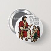 Lustige Bibelgeschichte Vintage Religiöser Lehrer- Button (Vorne & Hinten)